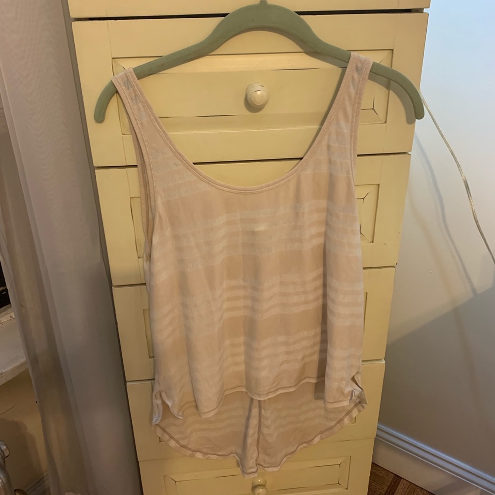 Lululemon burn out beige top